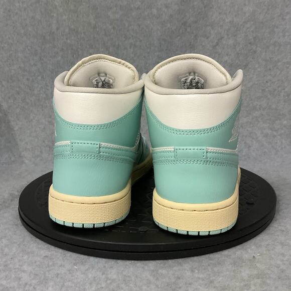 Nike Women's Air Jordan 1 Mid Sizes 8 Light Dew Blue |BQ6472-132| - Picture 2 of 6